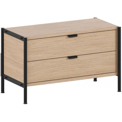 TIPTOE - Unit Regal 1 mit Schubladen - Graphit schwarz | 50 cm | 80 cm | 1 TIPTOE - Unit Regal 1 mit Schubladen - Graphit schwarz | 50 cm | 80 cm | 1