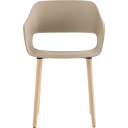 Pedrali - Babila 2755 Armlehnstuhl Holz - Sand | Esche Schwarz