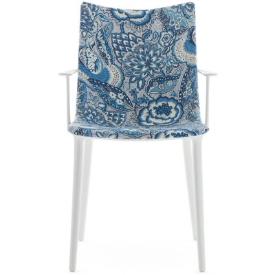 Kartell - H.H.H. Stuhl Polsterung Stoff - Weiß / Ink Kartell - H.H.H. Stuhl Polsterung Stoff - Weiß / Ink