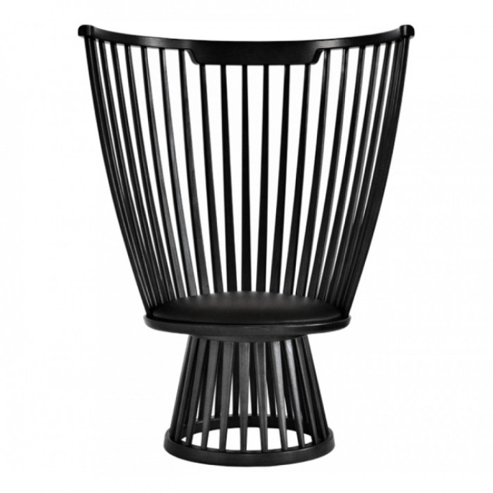 Tom Dixon - Fan Stuhl - Schwarz Tom Dixon - Fan Stuhl - Schwarz
