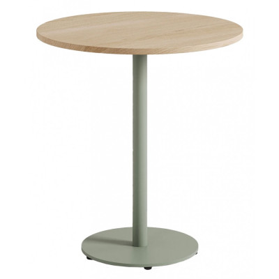 TIPTOE - Moka Bistrotisch Eiche massiv rund - Eukalyptus Grau TIPTOE - Moka Bistrotisch Eiche massiv rund - Eukalyptus Grau
