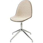 Mater - Eternity Drehstuhl Gestell poliert mit Vollpolsterung - Beige (Re-wool 218)