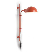 Marset - Funiculí Wandleuchte mit Aluminium Schirm - Terrakotta