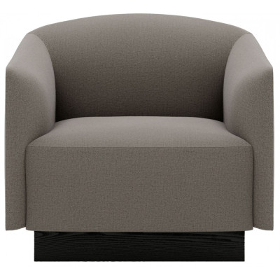 New Works - Shore Lounge Sessel mit Sockel - Umber (Linara) New Works - Shore Lounge Sessel mit Sockel - Umber (Linara)