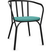 Emu - Angel 9042 Armlehnstuhl mit Sitzkissen - Schwarz (24) | 12 Smaragd (Pierre Frey)