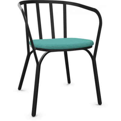 Emu - Angel 9042 Armlehnstuhl mit Sitzkissen - Schwarz (24) | 12 Smaragd (Pierre Frey) Emu - Angel 9042 Armlehnstuhl mit Sitzkissen - Schwarz (24) | 12 Smaragd (Pierre Frey)