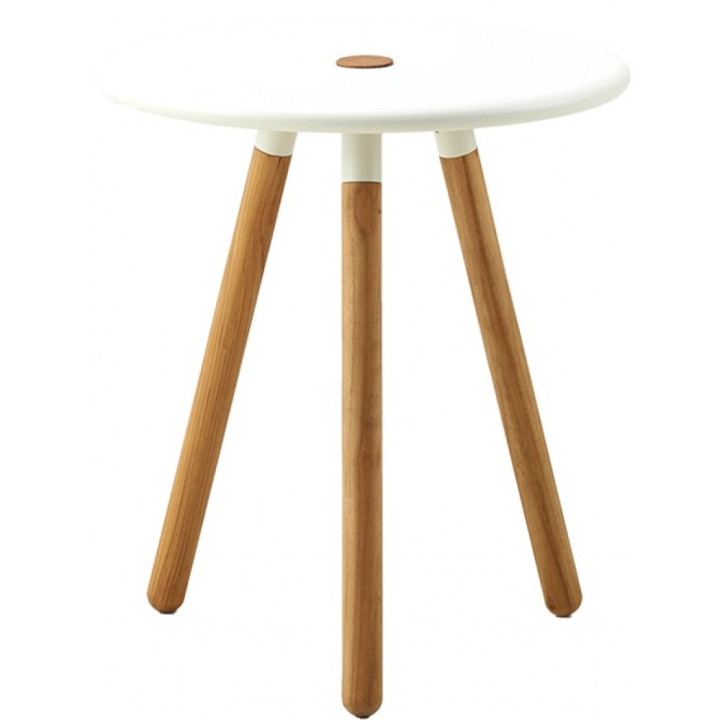 Cane-line - Area Hocker - Teakholz -  Weiß Cane-line - Area Hocker - Teakholz -  Weiß