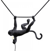 Seletti - The Monkey Lampe Swing - schwarz