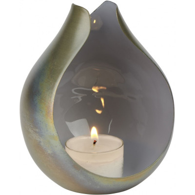 Lambert - Calea Windlicht Bronze-Silber - Eisblau Lambert - Calea Windlicht Bronze-Silber - Eisblau