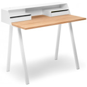 Müller Möbelfabrikation - PS04 Sekretär - Weiß (1 Schublade+1 Elektrobox Weiß)