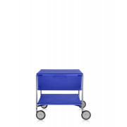 Kartell - Mobil Rollcontainer - 1 Schublade; 1 Fach | Kobaltblau