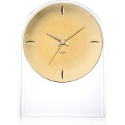 Kartell - Air du Temps Tischuhr - Gold / Glasklar