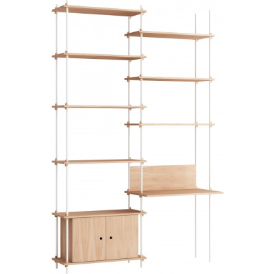 Moebe - Shelving System s.255.2.E Regal -  Doppelt - Eiche/Weiß Moebe - Shelving System s.255.2.E Regal -  Doppelt - Eiche/Weiß