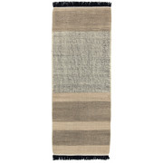 nanimarquina - Tres Stripes Schwarz Teppich - 80 x 240 cm