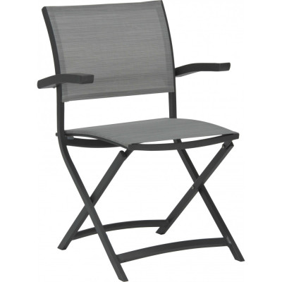 Stern - Camillo Balkonklappsessel - Anthrazit/Silber Stern - Camillo Balkonklappsessel - Anthrazit/Silber