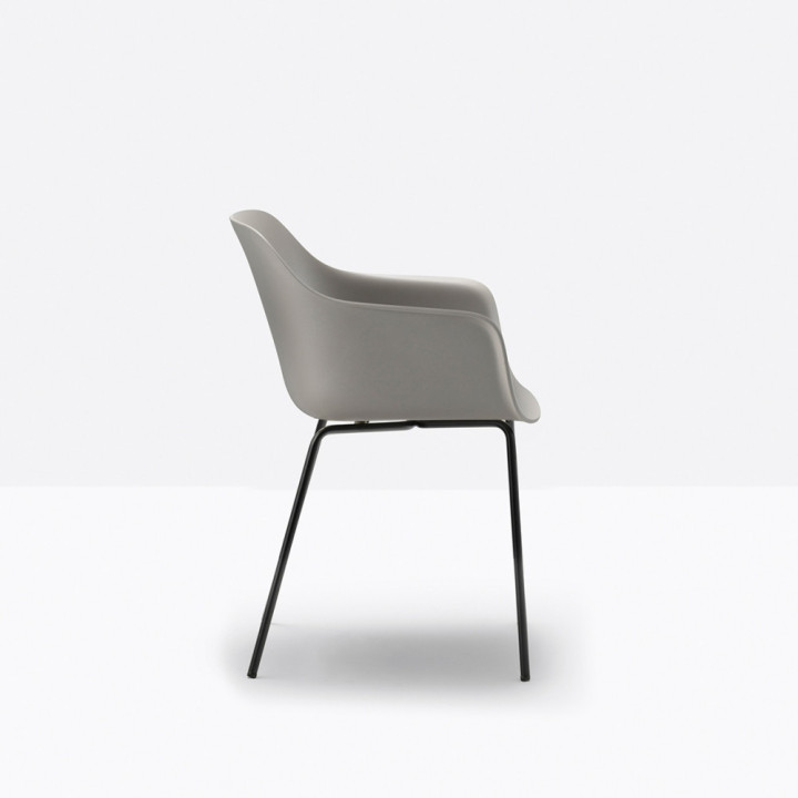 Pedrali - Babila XL 2734R Armlehnstuhl Stahlrohrgestell recycelt Pedrali - Babila XL 2734R Armlehnstuhl Stahlrohrgestell recycelt