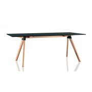 Magis - Butch Tisch - 180 x 90 cm | Schwarz-Natur