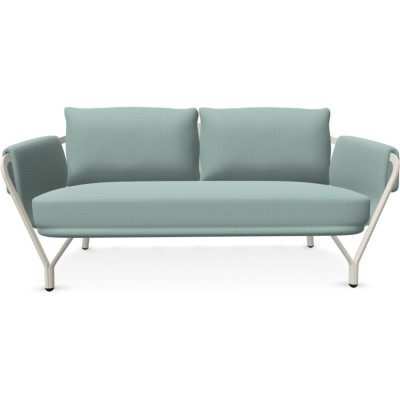 Emu - Angel 9046 Sofa 2-Sitzer - Weiß matt (23) | 17 Baby Blau (Jim Thompson) Emu - Angel 9046 Sofa 2-Sitzer - Weiß matt (23) | 17 Baby Blau (Jim Thompson)