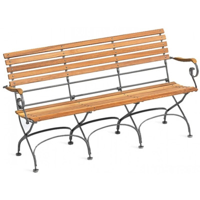 Weishäupl - Classic Bank mit Armlehnen - 3-Sitzer | Graphitgrau Weishäupl - Classic Bank mit Armlehnen - 3-Sitzer | Graphitgrau