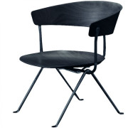 Magis - Officina Niedriger Sessel Buchenholz - Schwarz | Schwarz