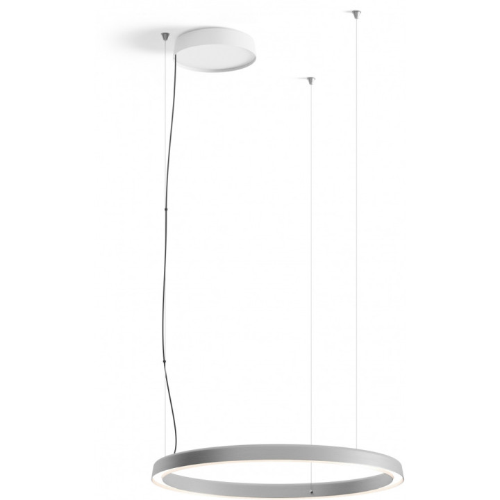 Luceplan - Compendium Circle Hängeleuchte Ø72 cm - 3000K / Aluminium Luceplan - Compendium Circle Hängeleuchte Ø72 cm - 3000K / Aluminium