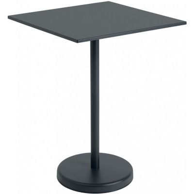Muuto - Linear Steel Café Tisch Quadratisch H 95 cm - Schwarz Muuto - Linear Steel Café Tisch Quadratisch H 95 cm - Schwarz