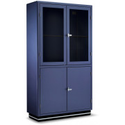 Müller Möbelfabrikation - Classic Line SB 424-2 Vitrine mit 2 Glastüren - Verkehrsrot Müller Möbelfabrikation - Classic Line SB 424-2 Vitrine mit 2 Glastüren - Verkehrsrot