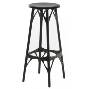 Kartell - A.I. Light Hocker 65 cm - Schwarz