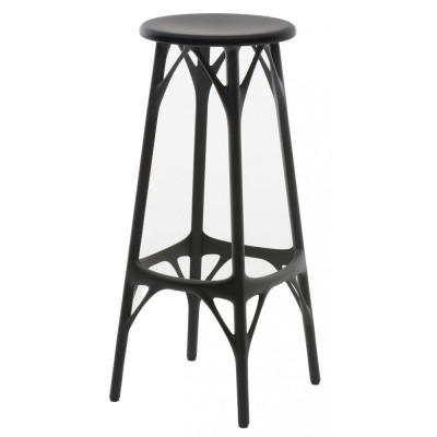 Kartell - A.I. Light Hocker 65 cm - Schwarz Kartell - A.I. Light Hocker 65 cm - Schwarz