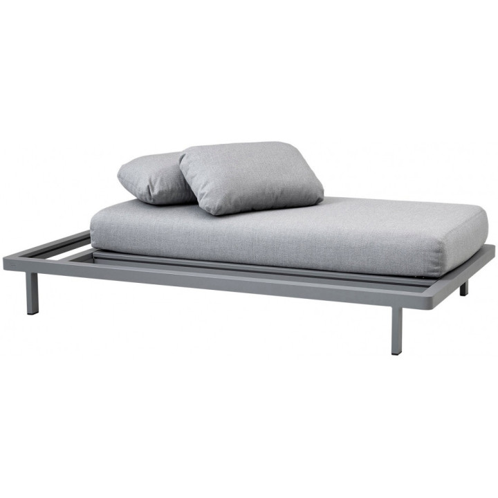 Cane-line - Space 2-Sitzer Sofa-Modul - Hellgrau Cane-line - Space 2-Sitzer Sofa-Modul - Hellgrau