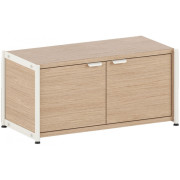 TIPTOE - Unit Regal 1 mit Türen - Creme weiß | 40 cm | 80 cm | 1