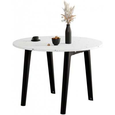 TIPTOE - New Modern Tisch rund - Recycelter Kunststoff | Graphite Black TIPTOE - New Modern Tisch rund - Recycelter Kunststoff | Graphite Black