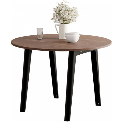 TIPTOE - New Modern Tisch rund - Walnuss | Graphite Black TIPTOE - New Modern Tisch rund - Walnuss | Graphite Black