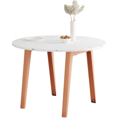 TIPTOE - New Modern Tisch rund - Recycelter Kunststoff | Ash Pink TIPTOE - New Modern Tisch rund - Recycelter Kunststoff | Ash Pink