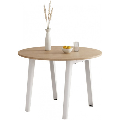 TIPTOE - New Modern Tisch rund - Ökozertifiziertes Holz | Cloudy White TIPTOE - New Modern Tisch rund - Ökozertifiziertes Holz | Cloudy White