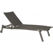 Stern - Allround Edelstahl Rollenliege - Silbergrau