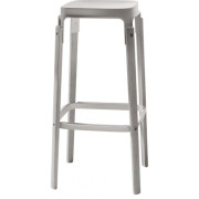 Magis - Steelwood Barhocker 78 cm - Buche Grau lackiert