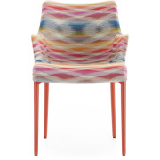 Kartell - Eleganza Nia Missoni Armlehnstuhl - Burgunderrot / Color Weiß
