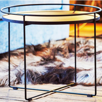 Jan Kurtz - Clock Couchtisch - Ø50cm -  H44cm | Glas schwarz Jan Kurtz - Clock Couchtisch - Ø50cm -  H44cm | Glas schwarz