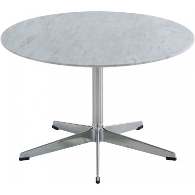 Swedese - Rondo Tisch rund - Ø 70 cm -  H 60 cm | Marmor | Alu poliert Swedese - Rondo Tisch rund - Ø 70 cm -  H 60 cm | Marmor | Alu poliert