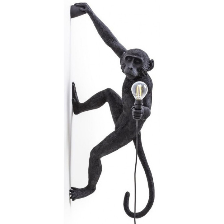 Seletti - Monkey Hanging Wandleuchte Rechts - schwarz Seletti - Monkey Hanging Wandleuchte Rechts - schwarz