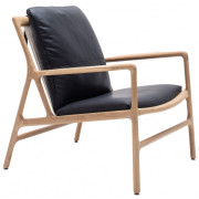 Gazzda - Dedo Easy Chair Armlehnstuhl - Schwarz (Dakar Leder 0500)