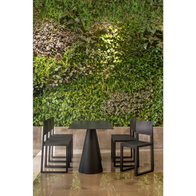 Pedrali - Ikon 865 Tisch - Schwarz-quadratisch Pedrali - Ikon 865 Tisch - Schwarz-quadratisch