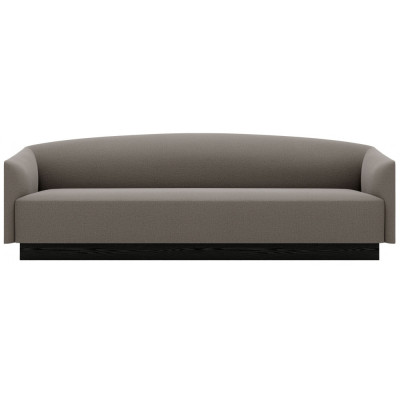 New Works - Shore Sofa 3-Sitzer mit Sockel - Umber (Linara) New Works - Shore Sofa 3-Sitzer mit Sockel - Umber (Linara)