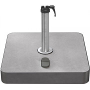 Glatz - Rollensockel M4 mit Decorplatte und Standrohr M4 P+ - 180 kg anthrazit / mit Decorplatte Grauweiß