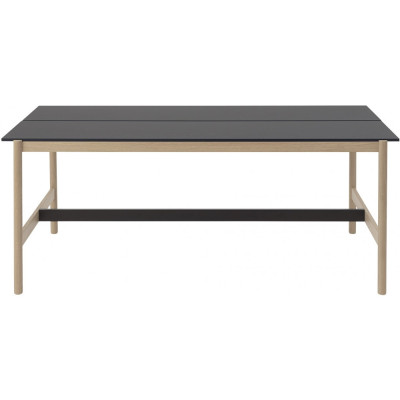 Muuto - Linear System Hoher Tisch 110 cm - 95 cm | Schwarzes Nanolaminat/ Eiche Muuto - Linear System Hoher Tisch 110 cm - 95 cm | Schwarzes Nanolaminat/ Eiche