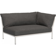 Houe - Level 2 Lounge Sofa-Element Rechts Muted White - Dark Grey (Basic)
