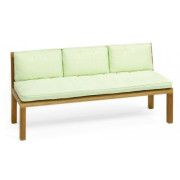 Weishäupl - Rückenpolster für New Hampton Bank - 60 cm | Grau (Acryltuch)