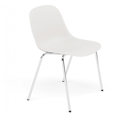 Muuto - Fiber Side Chair Stapelstuhl - Weiß | ohne Filzgleiter Muuto - Fiber Side Chair Stapelstuhl - Weiß | ohne Filzgleiter