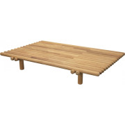 Cane-line - Sticks Plattform Couchtisch mit Tischplatte - Teak